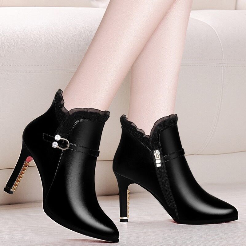 Women's Fashion All-matching High Heel Boots