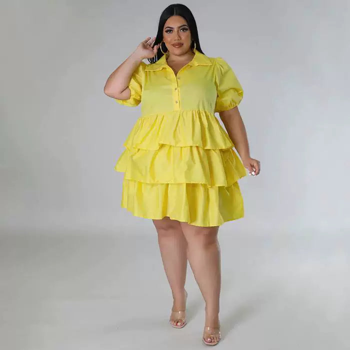 2023 Fat Women plus Large Size Fashion Spring Dress Dresses