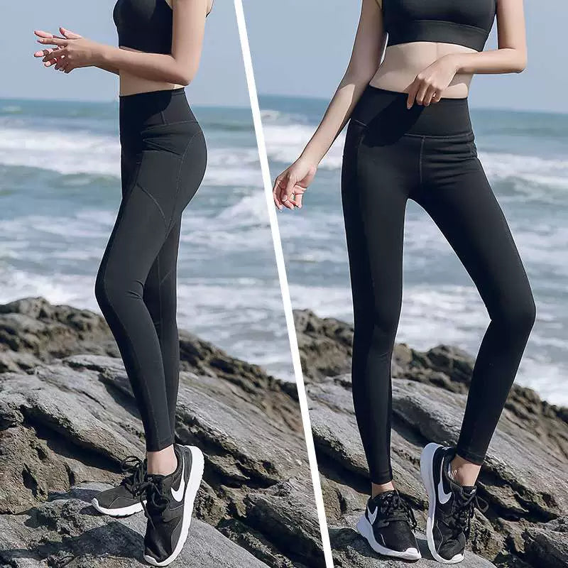 Fitness Pants Women's Summer Plus Size Plus Size Ladies Hip Line Fitness Pants Color Yoga Pants Female Online Influencer Yoga Pants Women Can Wear outside