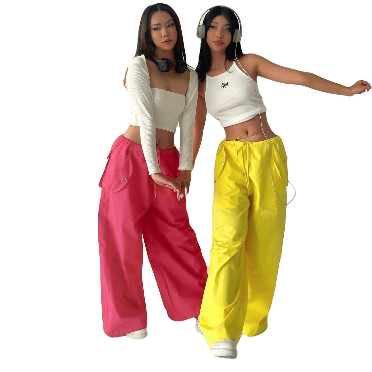 Oversized Women's Wide Leg Casual Pants plus Size Women's Clothing Wide-Leg Casual Pants Women