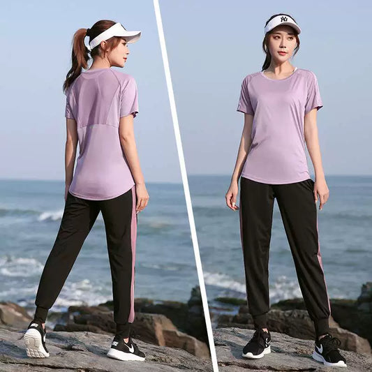 Gym Chubby Girl Morning Running Yoga Clothes Loose Quick-Drying Top