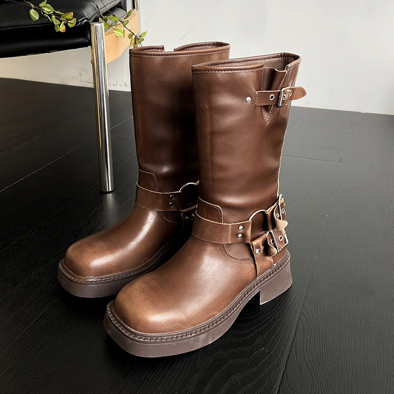 Botas Martin vintage de verano para mujer, todo a juego