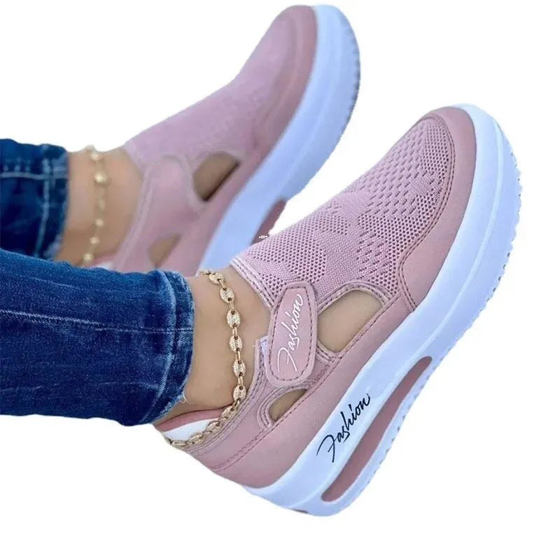 Red Casual Shoes, WOMEN'S Breathable Fashion Brand, Summer WOMEN'S Sandals Platform, Vulcanized Shoes, WOMEN'S New Sports Shoes