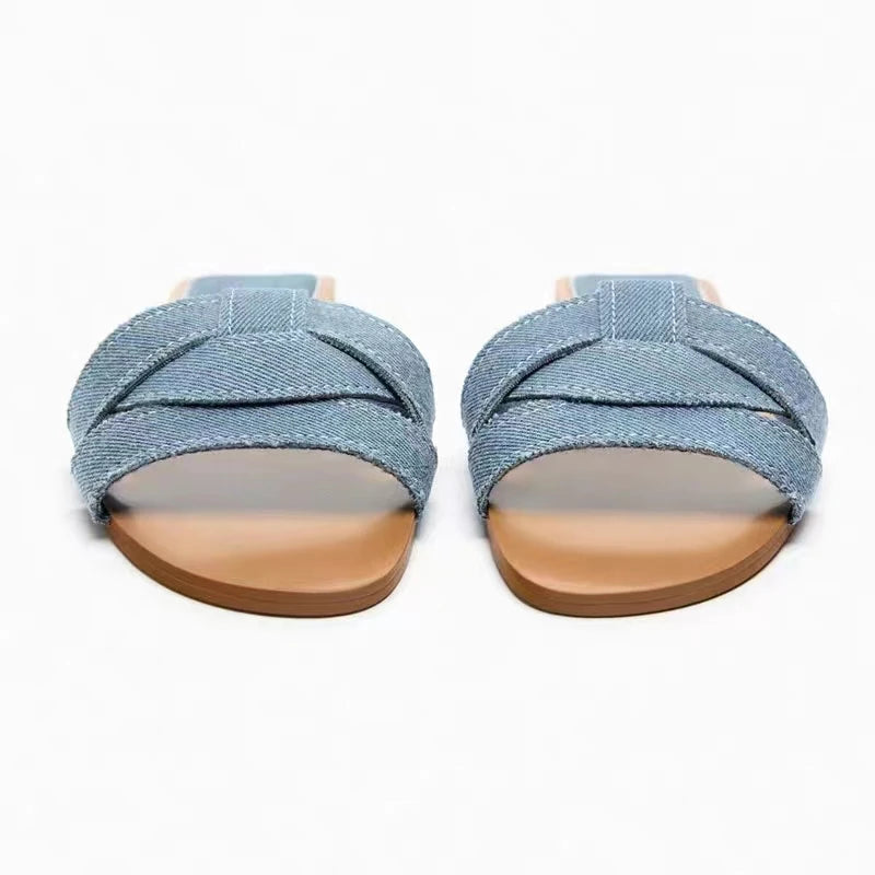 New Fashion Slippers Women Sexy Flat Sandals Casual Ladies Sand Beach Slippers Elegant Fish Mouth Slippers Slippers Women