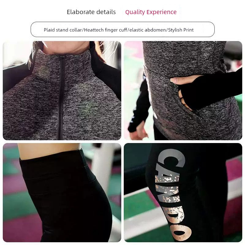 Plus Size Sports Suit Women's Clothing 100.00kg Running Fitness Pants Autumn Loose Yoga Clothes