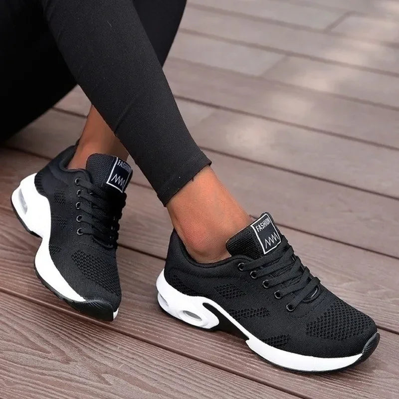 Zapatos para correr para mujer, zapatos informales transpirables para exteriores, ligeros, Tenis blancos, zapatos deportivos, zapatillas informales para caminar para mujer