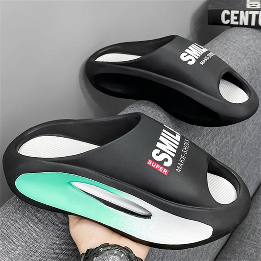 Men's slippers Massaging the feet sandals Thick Bottom Unisex Soft EVA Non-slip Home slippers for Women summer men's beach shoes