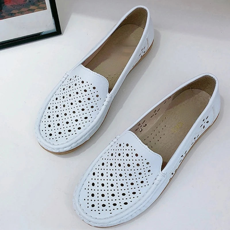 BCEBYL, novedad de verano, zapatos de enfermera con punta redonda a la moda, sandalias antideslizantes de suela suave, zapatos planos, zapatos deportivos informales transpirables para mujer