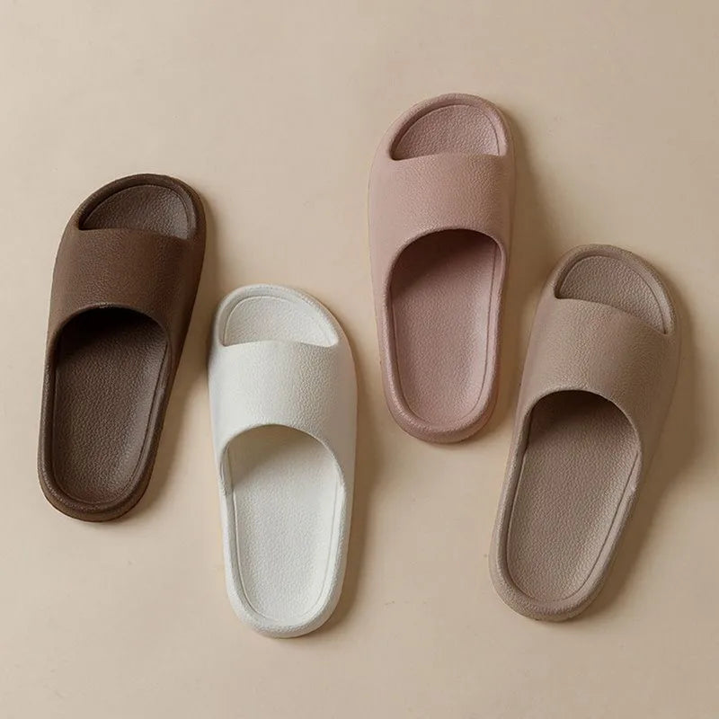 New Fashion Women Slippers Summer Flat Lightweight EVA Home Bathroom Slippers Comfort Massage Couples Indoor Slides Shower Shoes