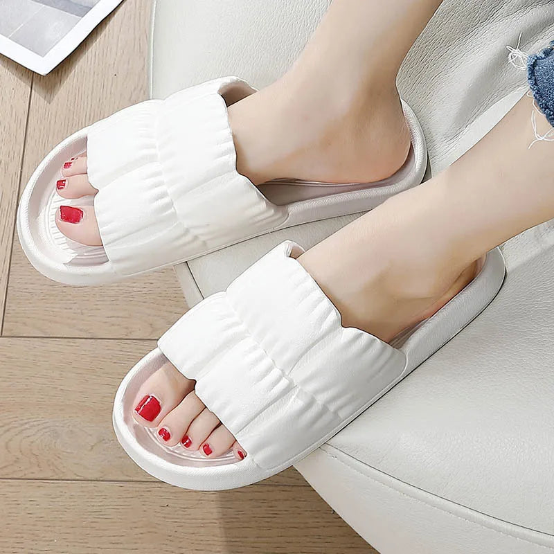 Women Light Slippers Summer Beach Eva Soft Sole Sandals Leisure Indoor Bathroom Anti-slip Zapatillas Chaussons Bathroom