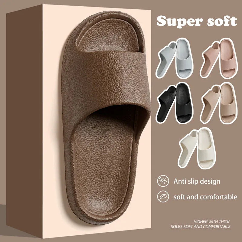 New Fashion Women Slippers Summer Flat Lightweight EVA Home Bathroom Slippers Comfort Massage Couples Indoor Slides Shower Shoes