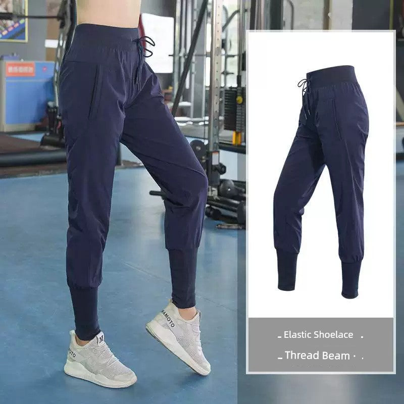 Pantalones de Yoga de talla grande para mujer, pantalones bombachos holgados para correr, pantalones de Fitness para hermana gorda, pantalones de entrenamiento de cintura alta