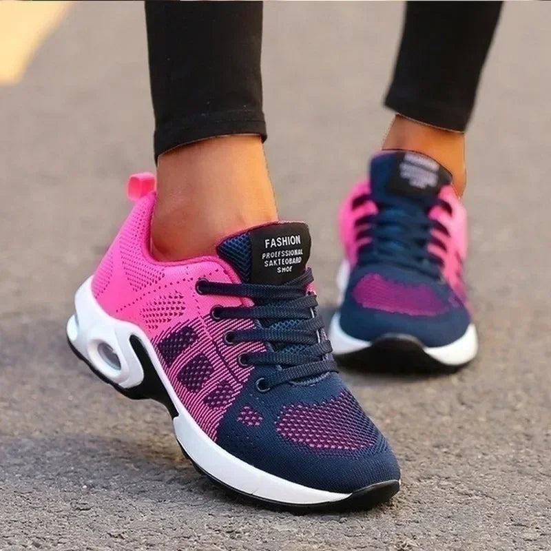 Zapatos para correr para mujer, zapatos informales transpirables para exteriores, ligeros, Tenis blancos, zapatos deportivos, zapatillas informales para caminar para mujer