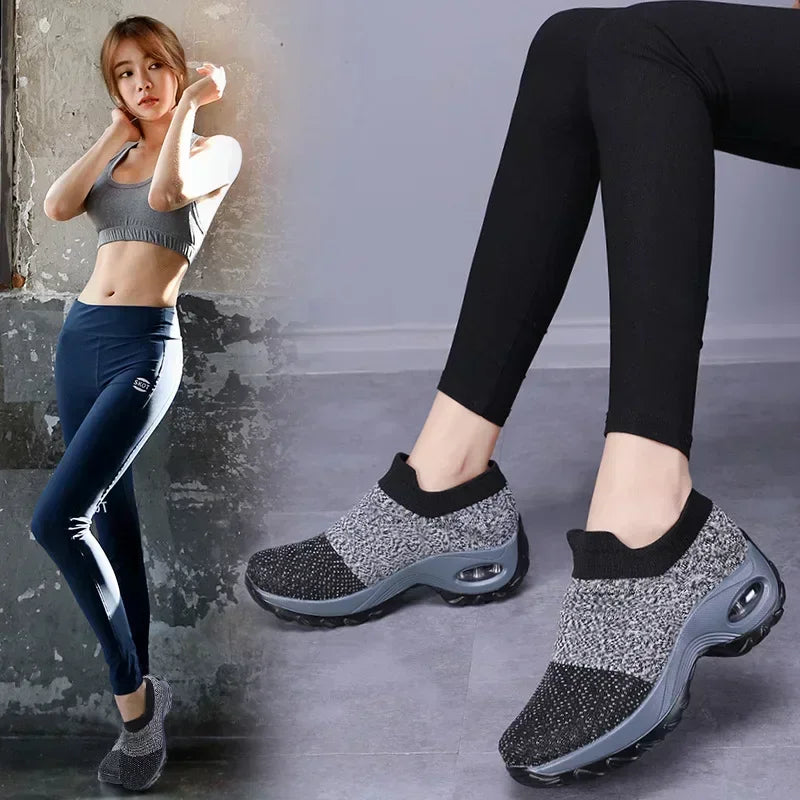 Women's Sneakers Versatile Ladies Orthopedic Sneakers Platform Shoes Women Casual Shoes Non-slip Wear-resistant Tenis De Mujer