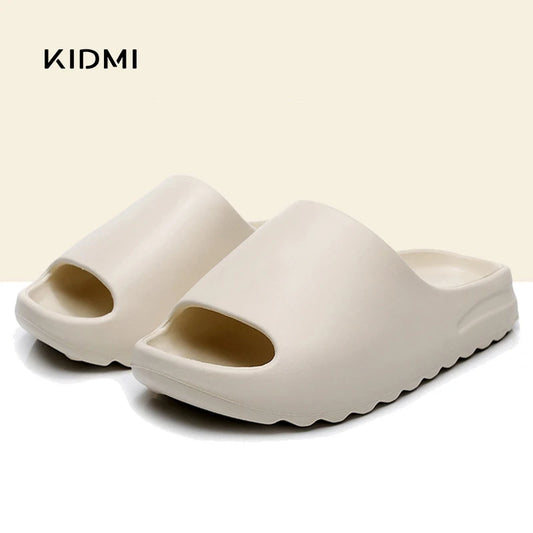 Kidmi – sandales de plage plates pour femmes, chaussures de marque tendance, EVA, été 2024, sandales de maison décontractées, chaussures de salle de bain