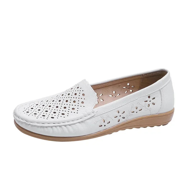 BCEBYL, novedad de verano, zapatos de enfermera con punta redonda a la moda, sandalias antideslizantes de suela suave, zapatos planos, zapatos deportivos informales transpirables para mujer