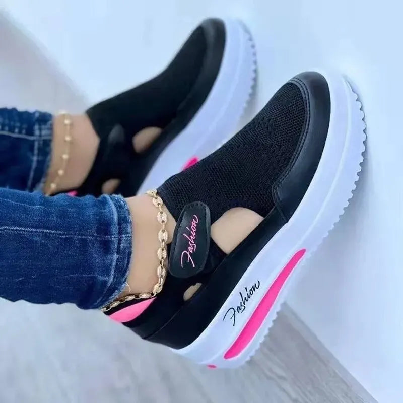 Red Casual Shoes, WOMEN'S Breathable Fashion Brand, Summer WOMEN'S Sandals Platform, Vulcanized Shoes, WOMEN'S New Sports Shoes