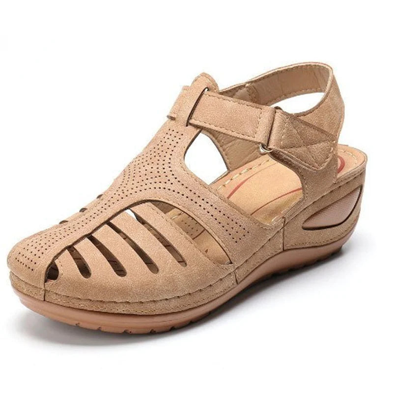 Nuevas sandalias De Mujer, Corrector ortopédico De juanete De primera calidad, zapatos planos informales De suela suave con cuña para playa, zapatos vulcanizados, Zapatillas De Mujer