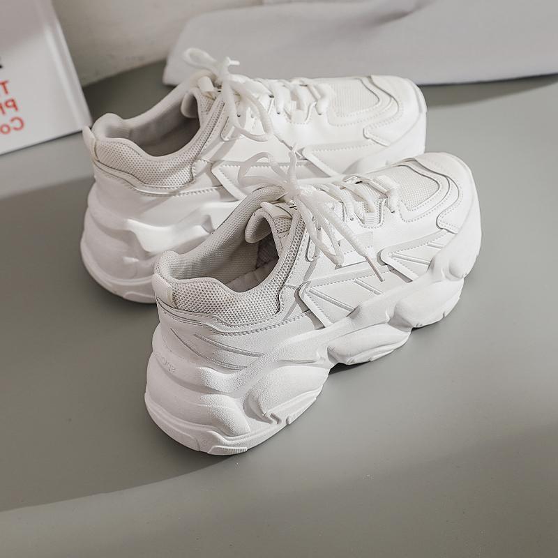 Increasing Casual Super Fire All-match Sports White Shoes