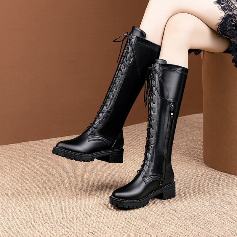 Bottes à la mode pour femmes au genou