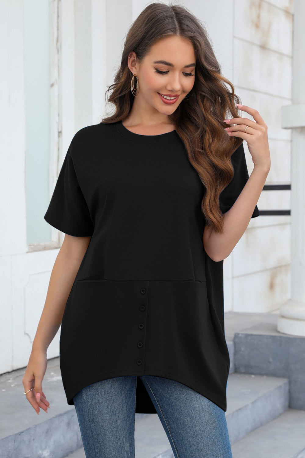 Round Neck Short Sleeve T-Shirt