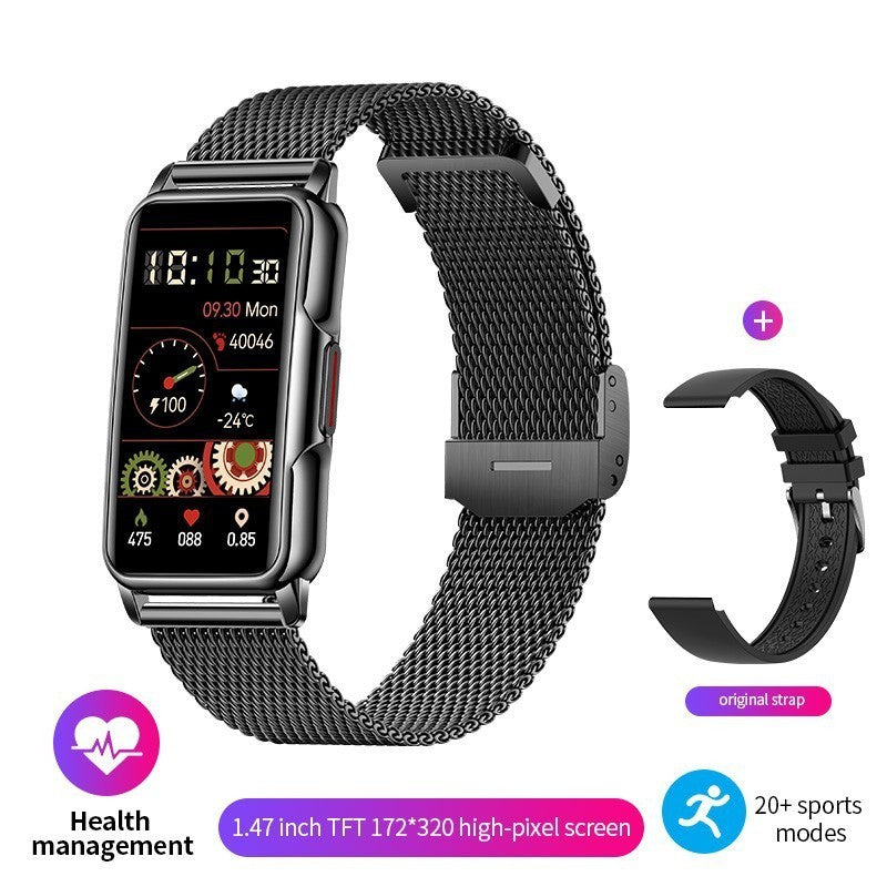 Pulsera deportiva inteligente para exteriores, reloj multifuncional de monitoreo de salud para mujer