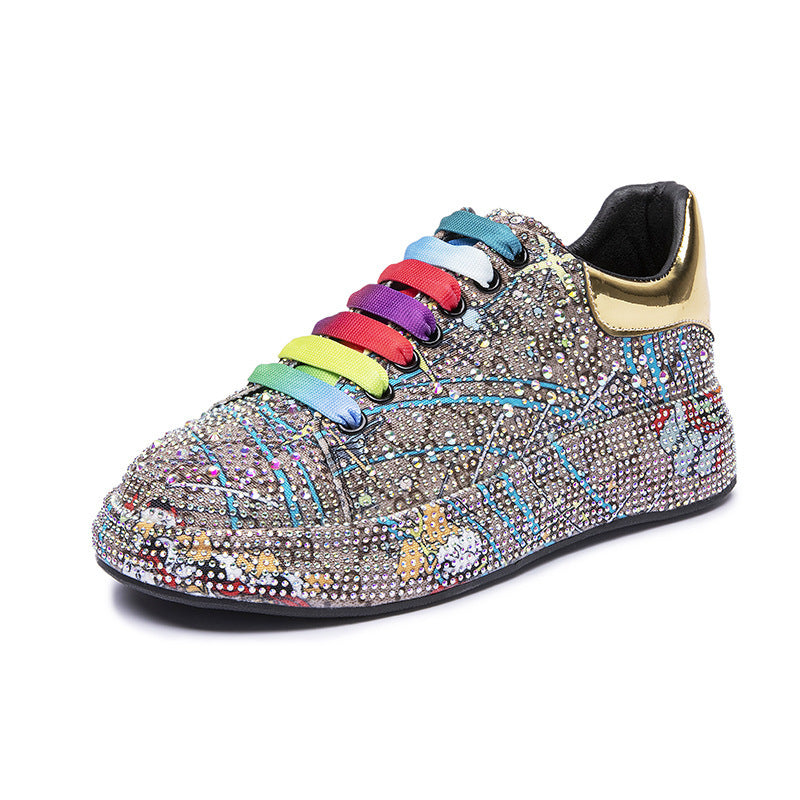 Men Shoes New Trend Rhinestone Platform