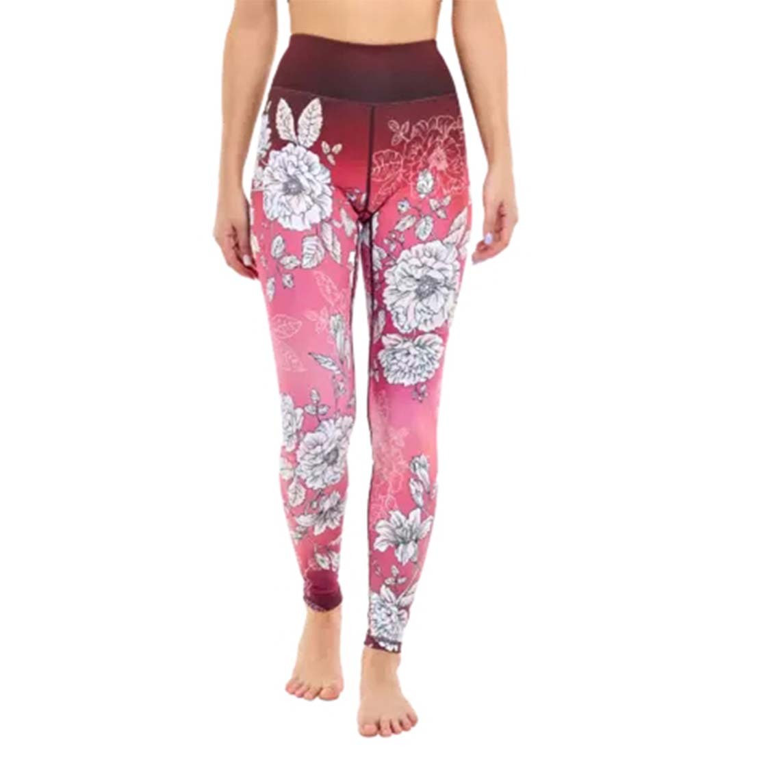 Ensemble imprimé floral, pantalon de yoga, vêtements d'entraînement Pilates