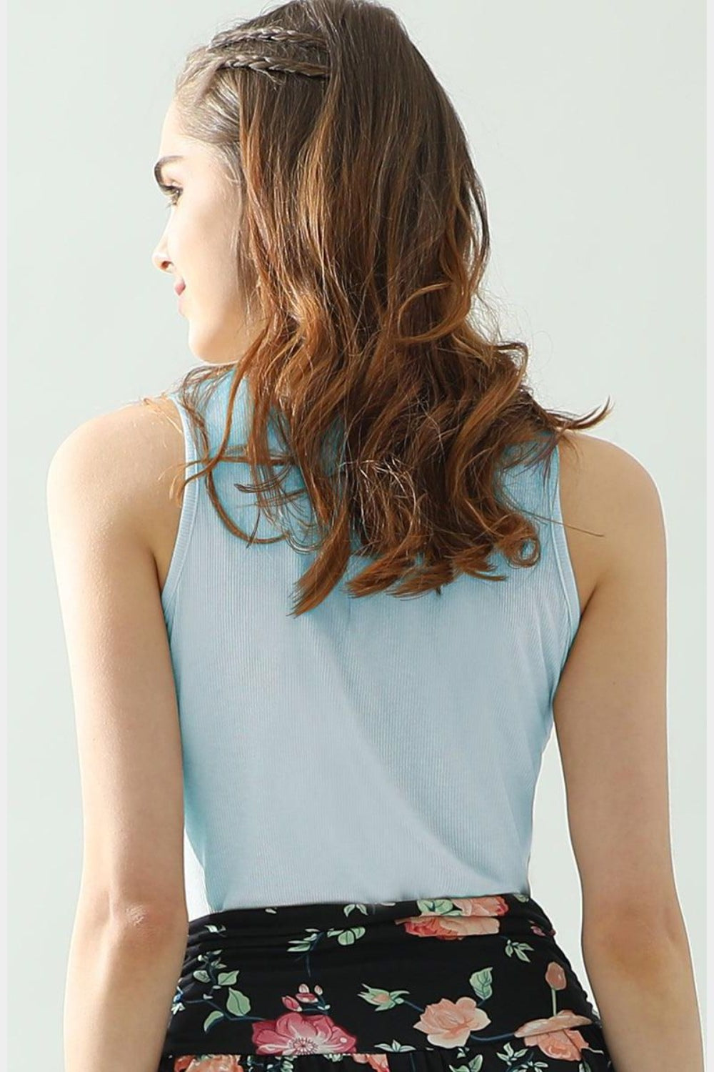 Ninexis Notched Rib Knit Tank