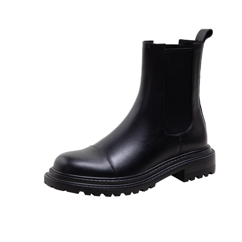 Botas Martin con plataforma simple de estilo coreano