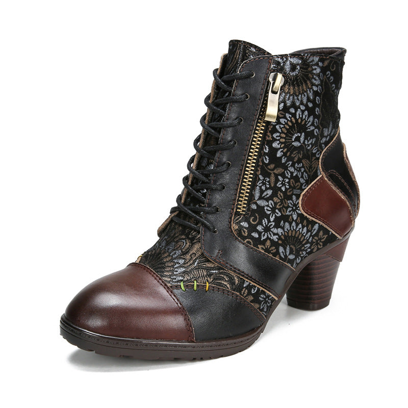 Ethnic Women's Vintage Leather Boots