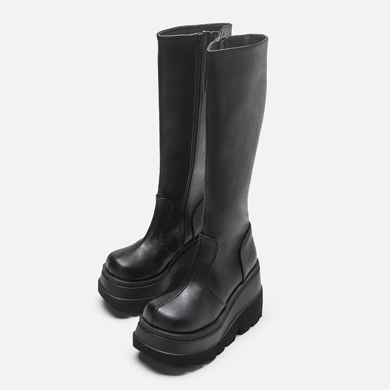 Gothic Platform Boots Biker Boots